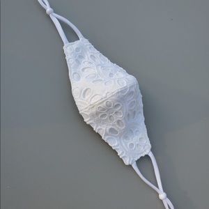 White eyelet mask